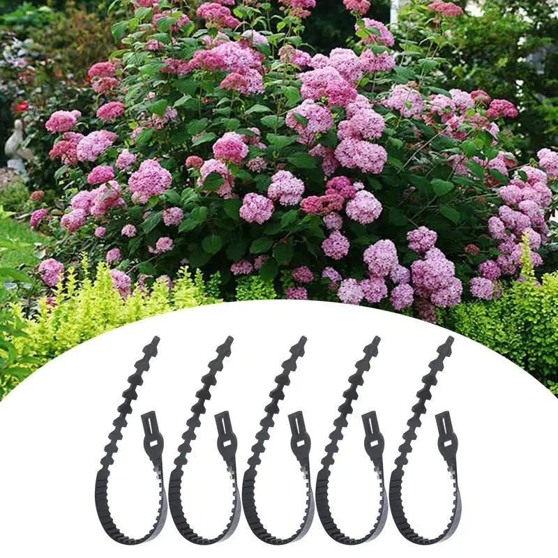 Flexible Garden Plant Ties Heavy Duty Adjustable Plant Twist Ties 5X Reusable Tree Training System Shrub Tying Tool For