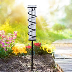 6.69Inch Rain Gauge Outdoor Tube Garden Glass Water Gauge For Rain Water Meter Decorative Stake With Waterproof Large Glass Tube