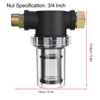 Garden Hose Filter Avoiding Blocking Engineering Plastic Whole House Sediment Water Filter 3/4 Inch Thread for Household