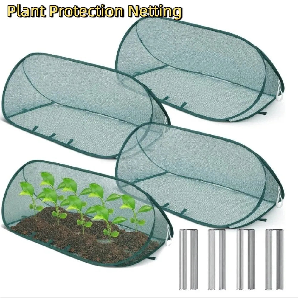 Folding Plant Protection Netting Anti-frost Insect-proof Garden Row Covers Breathable Pop Up Plant Shade Cover Indoor Plants