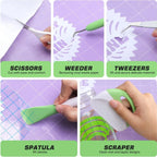 Vinyl Weeding Tool Kit, Basic Tool Kit for Cricut, Silhouette, Siser, and Oracal Vinyl