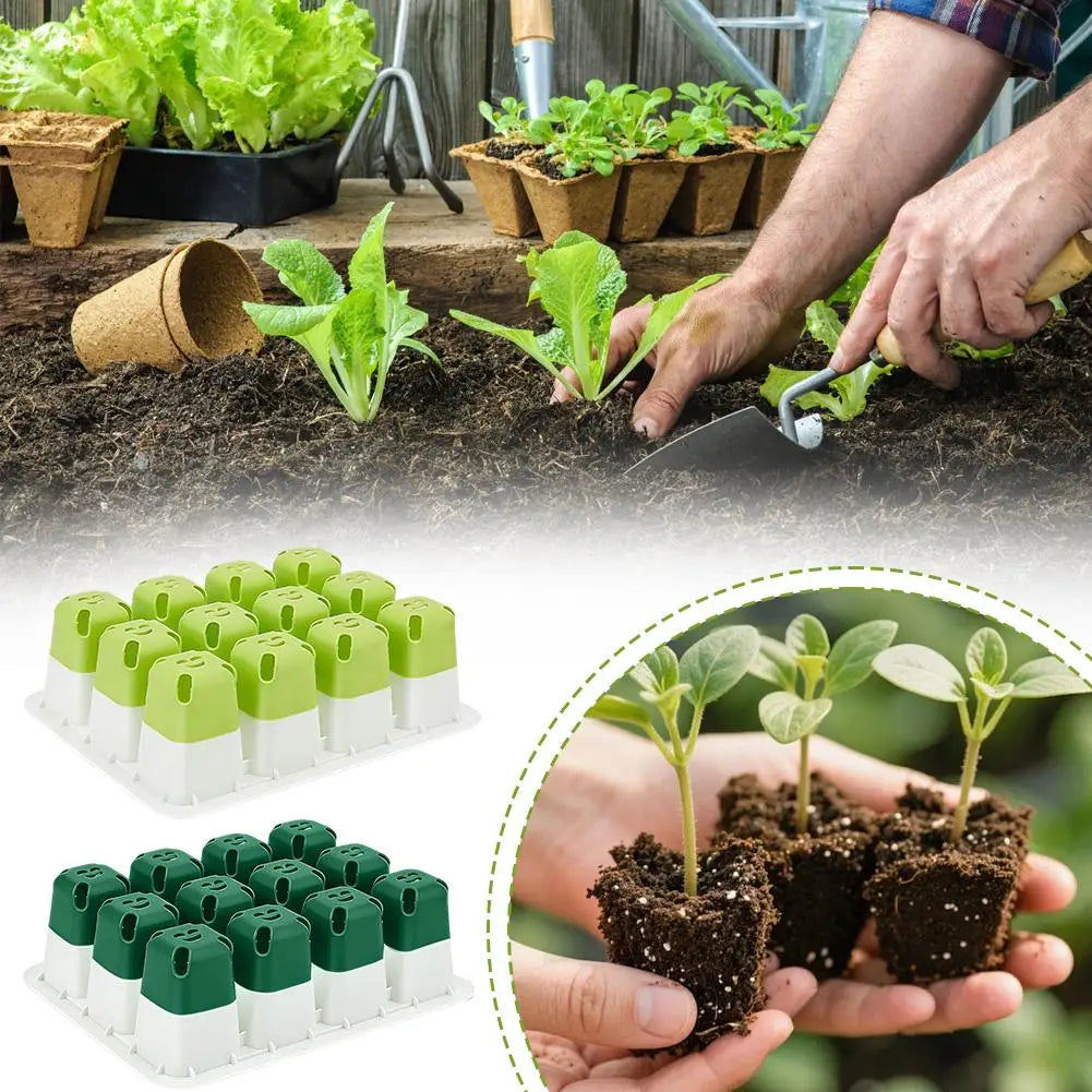 Reusable Seed Starter Trays Kit Silicone Seedling Trays For Plant Seeds Germination Tray Indoor Gardening Seedling Starter Pot