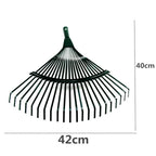 1Pc for Gardeners Grass Farming Rake Durable 22-Tooth Garden Rake Garden Leaf Rake Iron Potting Landscapers Reliable Tools