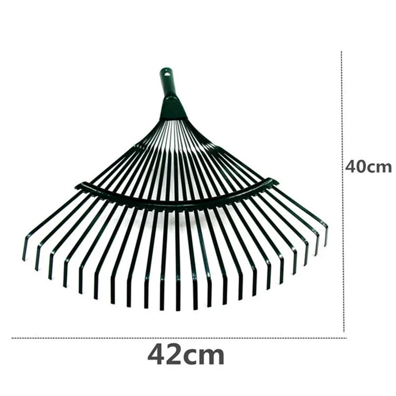 1Pc for Gardeners Grass Farming Rake Durable 22-Tooth Garden Rake Garden Leaf Rake Iron Potting Landscapers Reliable Tools