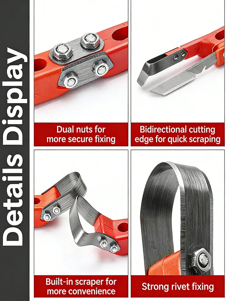 Tree Bark Scraper Pruning Knife Fruit Tree Ring Cutting Grafting Tool Multifunctional Peeling Knife