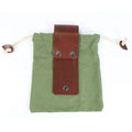 Leather Waxed Canvas Pouch Garden Tool Bag Tote Garden Tools Bag In Water Proof Canvas Rolling Bag Outdoor Canvas Picking Bag