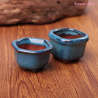 Dollhouse Mini Plant Pots Flower Pot With Holes Bonsai Flowerpot Purple Sand Craft Chinese Style Plant Pot Planter Garden Decor