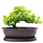 Outdoor Garden Landscape Bonsai Pot Trays Rectangular Square Planter Flowerpots Imitation Purple Clay Succulent Plants Pots