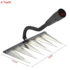 4/5/6/7 Teeth Weeding Hoe Rake Farm Tool Weeding Scarifier Artifact Agricultural Garden Tool Hoe Farm Growing Weeding Tools