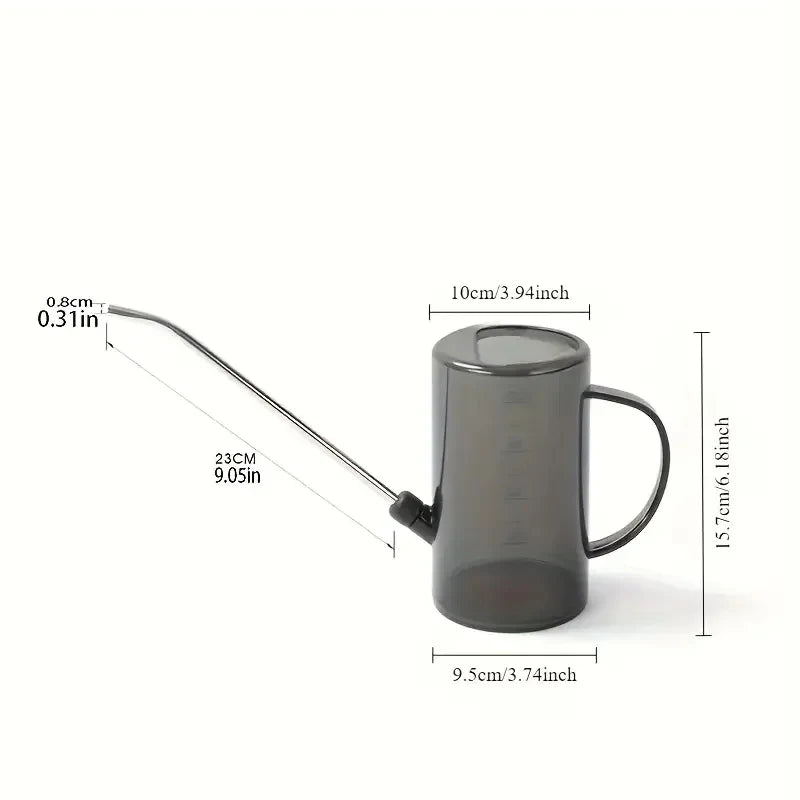Garden Watering Can 1L Long Spout with Shovel, Indoor Outdoor Plant Flower Watering Pot