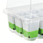 Seedling Starter Tray Indoor Garden Greenhouse Growth Potting with Cover Adjustable Humidity Germination Box Gardening Supplies