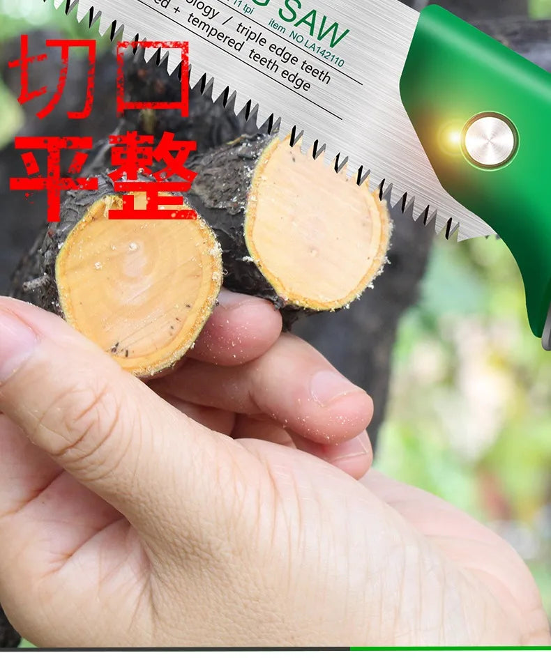 LAOA SK5 Garden Saw Hand Saw Household Saw Small Handle Manual Saw 11 Fine Tooth Saw 250mm for Woodworking Pruning