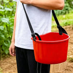Fruit Picking Bucket Ergonomic Multifunctional Harvest Carrier Bag for Outdoor Farm and Garden Use Convenient Fertilizer Holder