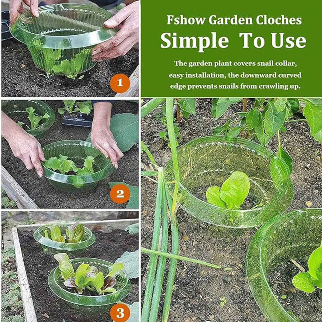 Plants Slug Protection Rings Vegetables Cover Plant Snail Collar Guard Green Planter Flower Pot Pest Control Trapper Garden Tool