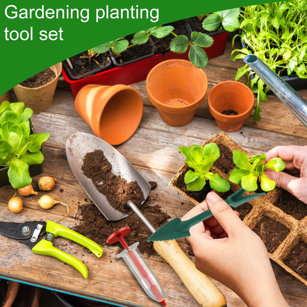 Adjustable Seed Distributor - An Easy-to-Use Manual Seeder Suitable for All Seeds, An Ideal Garden and Lawn Care Tool, and A See