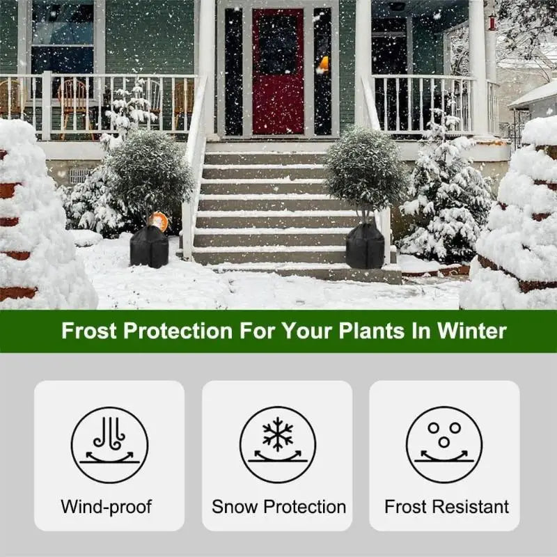 Winter Plant Cover Frost Protection Bags Outdoor Garden Shrub Trees Potted Plant Protector Oxford Cloth Anti Freeze Warm Cover