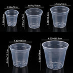 Home Garden Round Planter Pot Orchid Nursery Container Planter Container Transparent Orchid Container Round Starting Pot