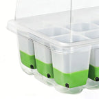 Seedling Starter Tray Indoor Garden Greenhouse Growth Potting with Cover Adjustable Humidity Germination Box Gardening Supplies