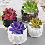1set Diamond Shaped Silicone Planter Mold DIY Flower Pots and Saucers Cement Clay Mold Storage Box Resin Mold Plaster Craft