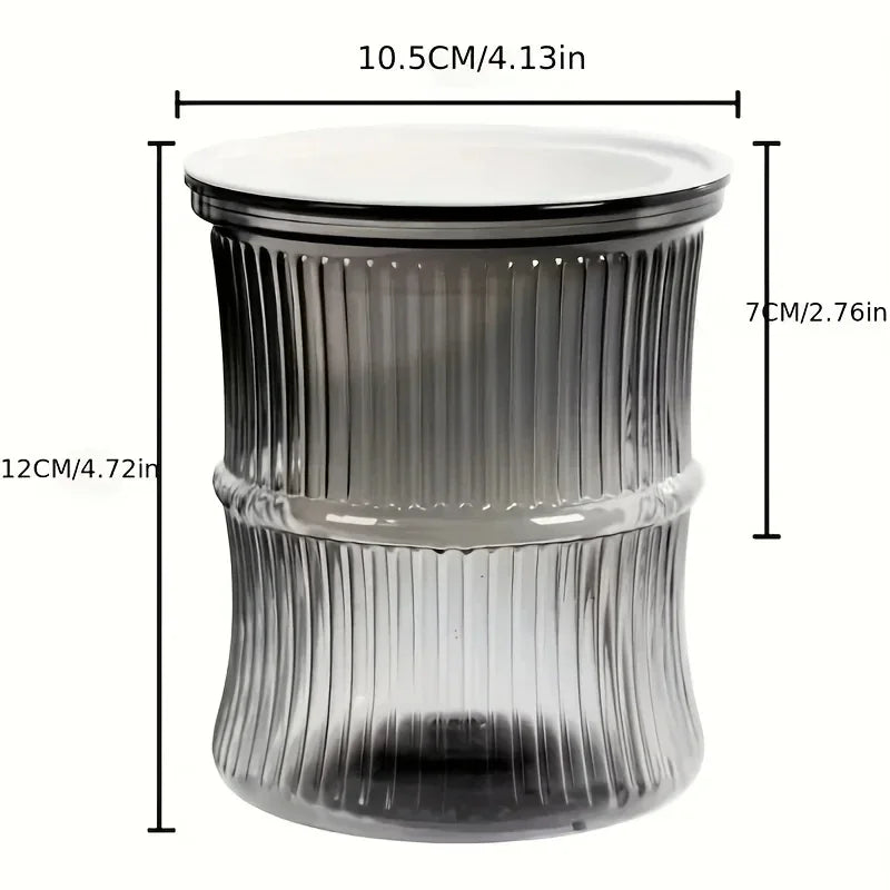 Transparent Double Layer Self Watering Planter Lazy Hydroponic Flower Pot Office Plastic Plant Container