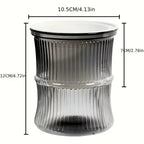 Transparent Double Layer Self Watering Planter Lazy Hydroponic Flower Pot Office Plastic Plant Container