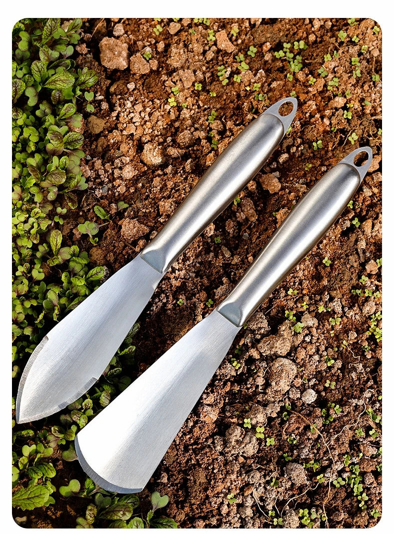 Multifunctional Garden Shovel Thickened Steel Weeding Hoe for Digging Wild Vegetables Planting Flowers Soil Cultivation