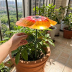 Flower Shape Plant Shade Umbrella UV Protection Iron Art Plant Sunblock Cover Weather-resistant Rust-proof Garden Shade Cover