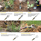 Garden Tool Hand Trowel Rake Cultivator Weeder Tools With Ergonomic Handle Garden Lawn Farmland Transplant Gardening Bonsai Tool