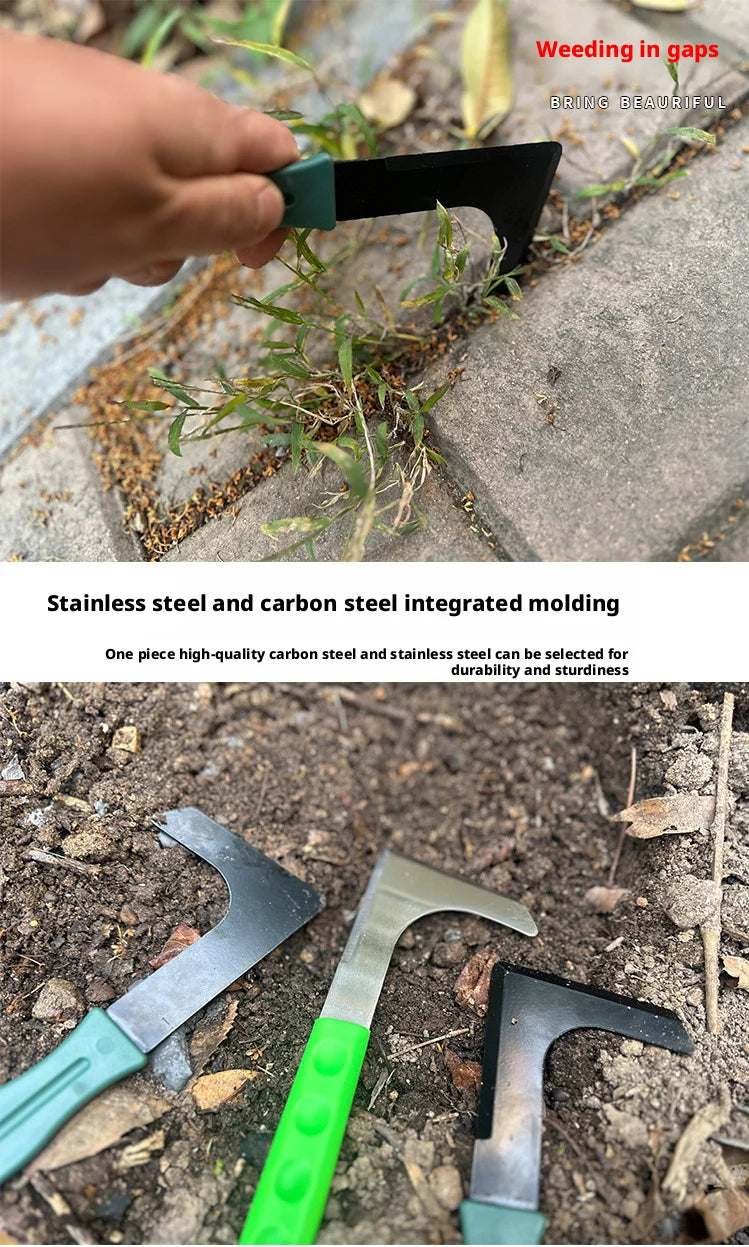 Weeding Knife, Gardening Rake for Root Pulling, Removal, Crevice Weeding, Loosening Soil and Digging Wild Vegetables