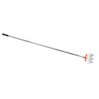 Manual Rotary Cultivator Tool Stainless Steel Teeth Adjustable Handle Garden Hand Tiller for Lawn