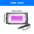 LED Grow Light Phytolamp For Plants USB 5V Sunlike Full Specturm Plant Lights Adjustable Brightness Floodlight Hydroponic IP65