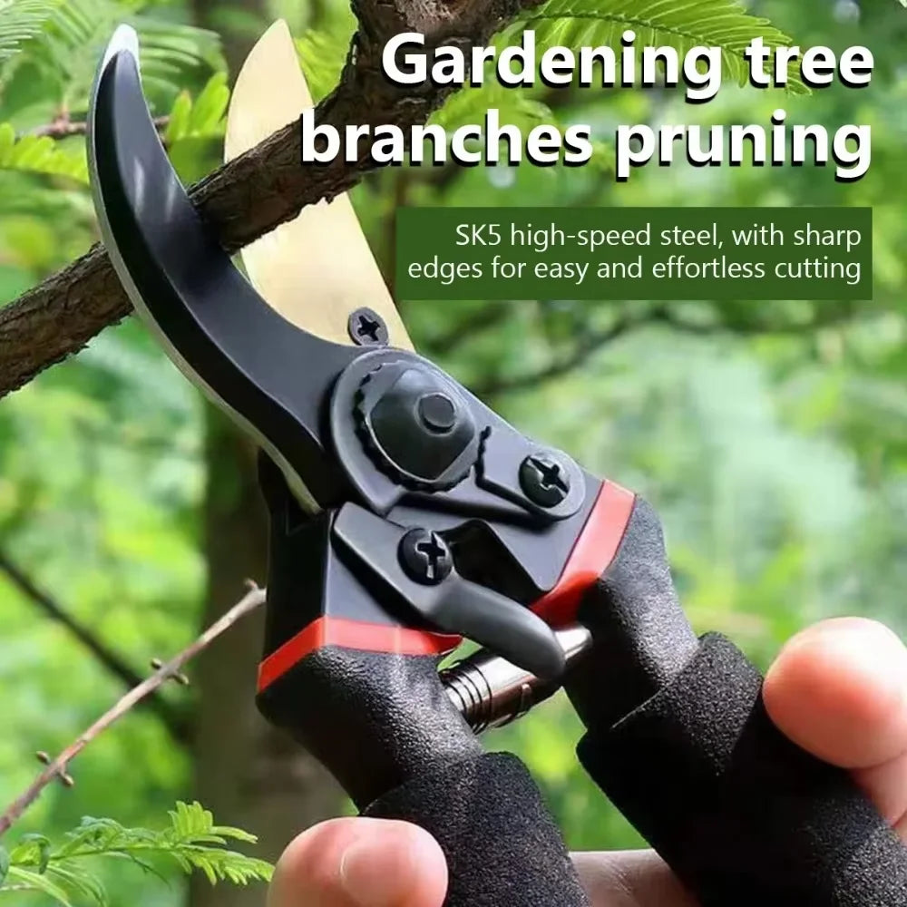 Professional Garden Pruning Shears, Multifunctional Hand Pruner for Trimming Plants, Shrubs, Branches, Orchard & Horticulture