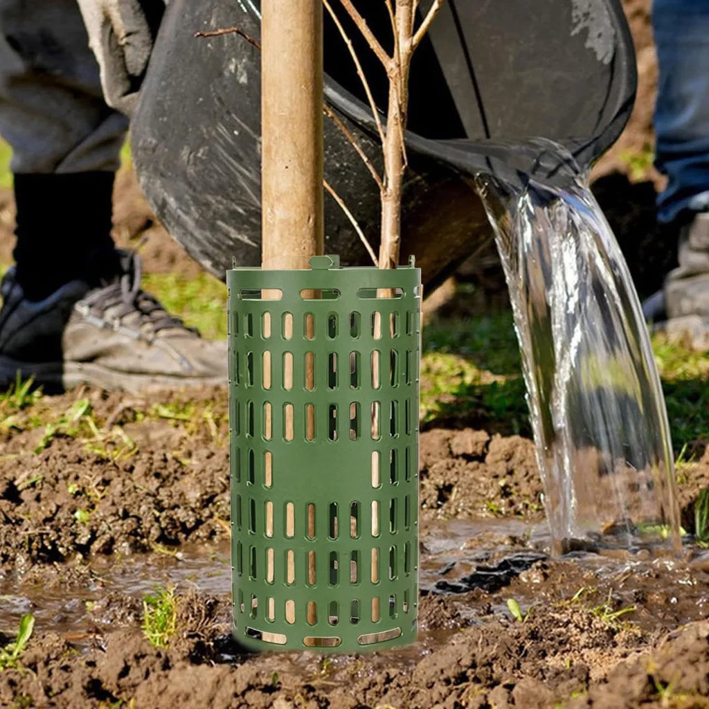 Tree Trunk Protector Plastic Tree Guard Flexible Adjustable Breathable Bark Guard for Sapling from Rodents Rabbits Mowers Garden