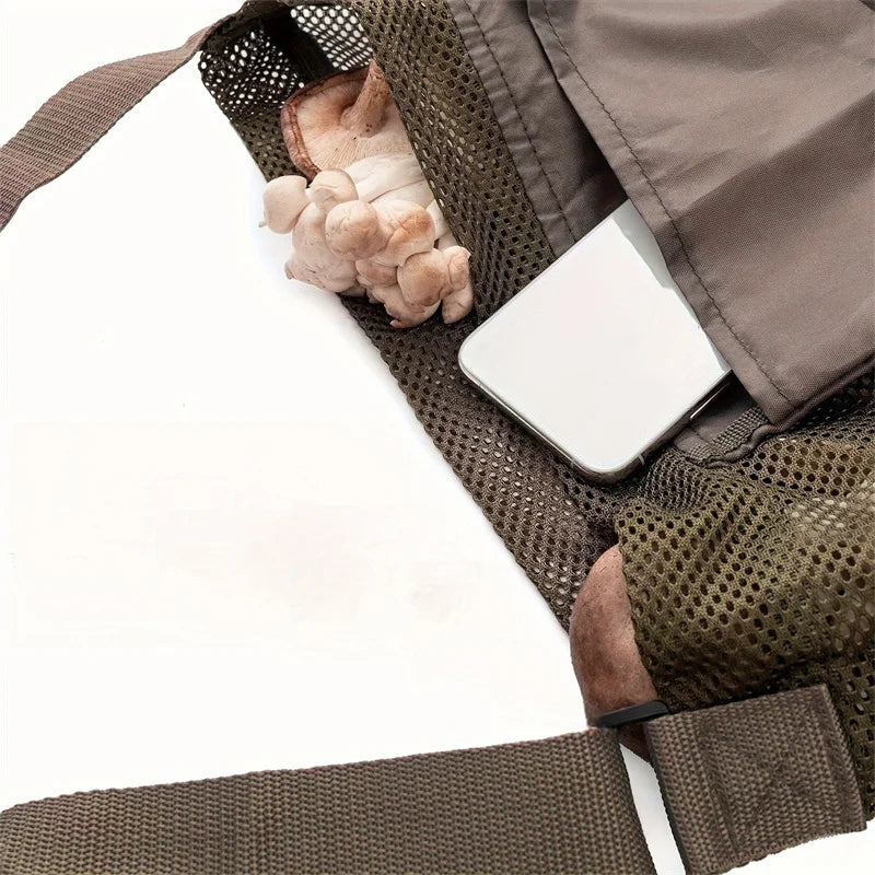 Mushroom Collection Bag Harvest Mushroom Basket Hunting Net Bag Large Capacity Mesh Garden Fruit Picking Bag