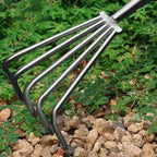 Garden Stainless Steel Hand Rake Manual Integrated Small Leaf Rakes Gardening Tool Multi-Claw Soil Rake For Planting Vegetable