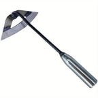 Hollow Weeding Hoe Handheld Weeding Rake Manganese Steel Quenched Garden Hoe for Weeding Planting Digging, Heavy Duty Agricultur
