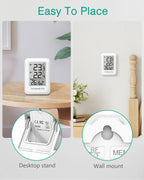 ORIA Outdoor Thermometer Wireless Indoor Hygrometer Digital Room Thermometer with 2 Sensors for Office Home