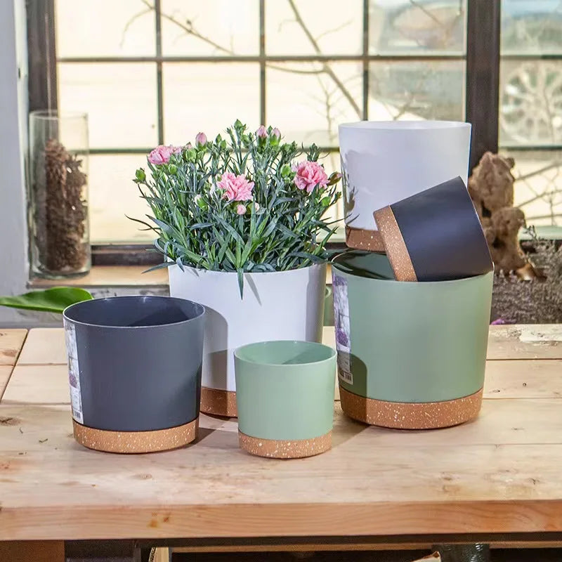 Plant Pots, Lightweight Large Pots for Indoor Plants and Outdoor Plants, Large Plastic Pots with Drainage