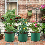 3/5/7Gallon Green Felt Plant Strong Grow Bags Gardening Aeration Planting Pot Container Maintain Humidity