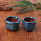 Dollhouse Mini Plant Pots Flower Pot With Holes Bonsai Flowerpot Purple Sand Craft Chinese Style Plant Pot Planter Garden Decor
