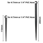 Drip Irrigation Hose Holder Stakes, 11 or 20 cm (4.3 or 7.9 in)