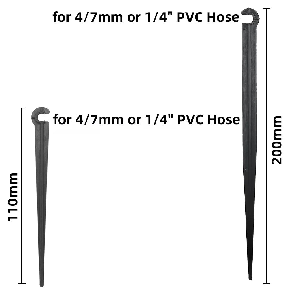 Drip Irrigation Hose Holder Stakes, 11 or 20 cm (4.3 or 7.9 in)
