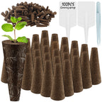 100Pcs Seed Grow Sponges Replacement Root Growth Sponges Seedling Starter Plugs Starting Seed Pod Hydroponic Garden Planting