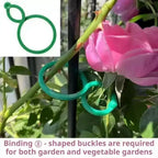 100 Pcs Plant Clips for Climbing Plants,Tomato Trellis Garden Vine Strapping Bundled Buckle Clips Plastic Trellis Plant Support