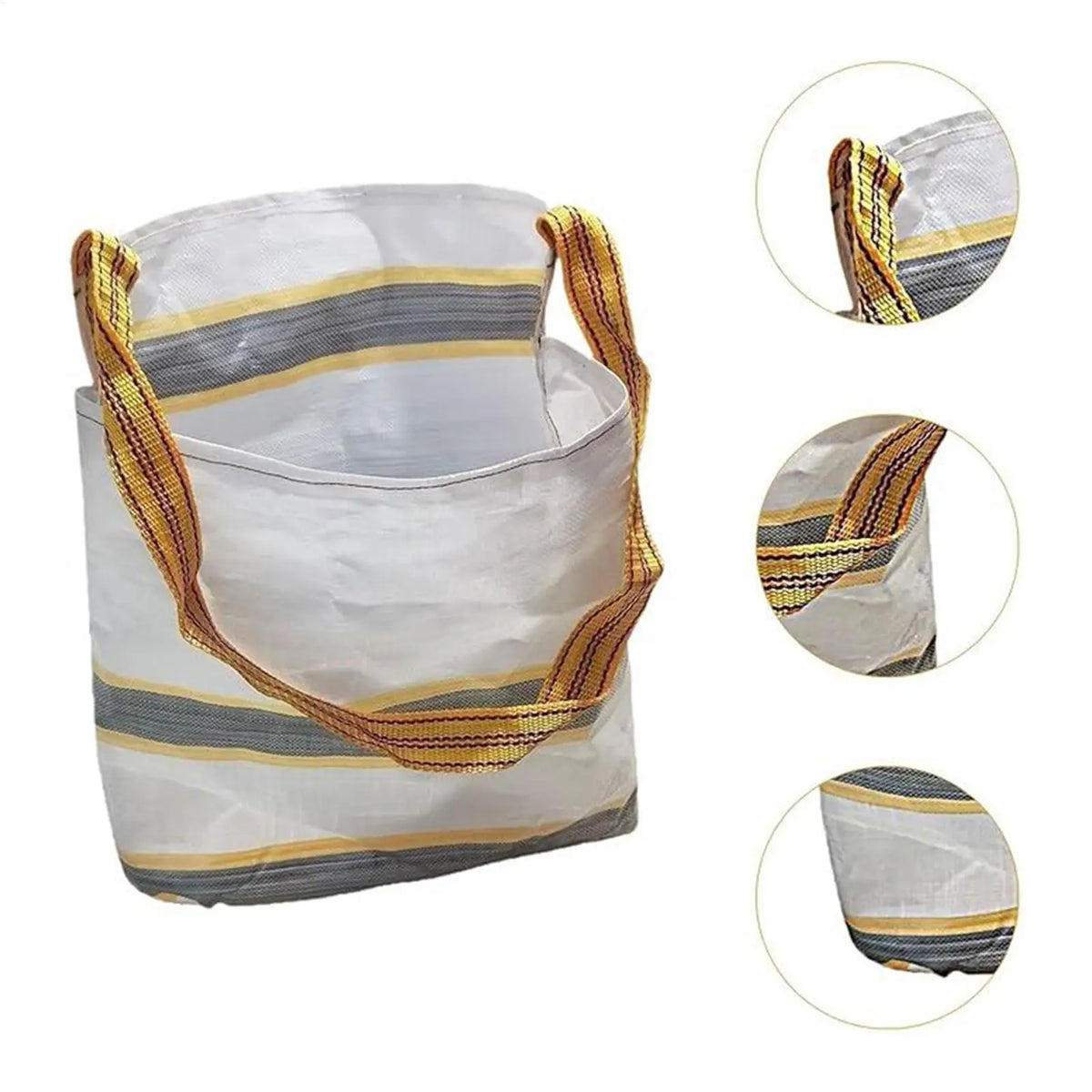 Fruit Picking Bag 55x55cm Harvesting Apron Waterproof Vegetable Foraging Bag with Shoulder Strap Portable Pouch for Farm Garden