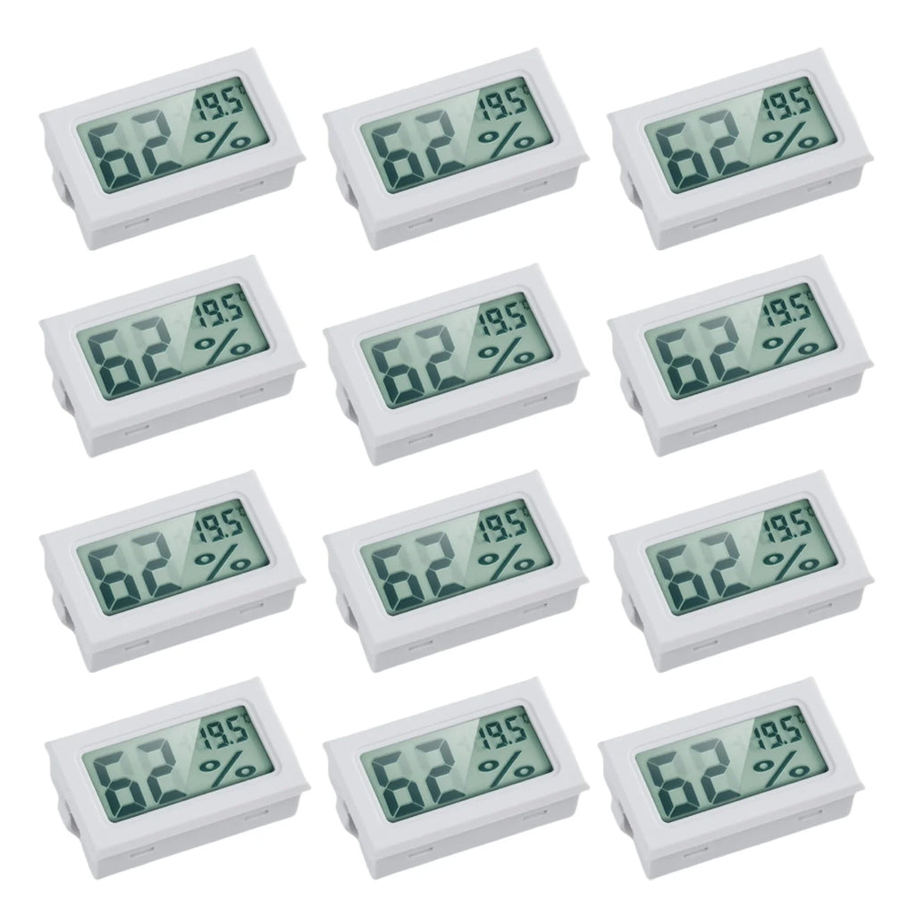 Mini Digital Hygrometer Gauge Thermometer, Temperature Humidity Meter for Humidors Greenhouse Jars Grow Tent Box Garden