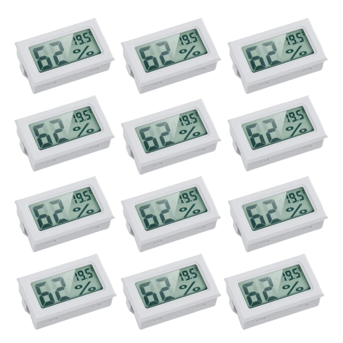 Mini Digital Hygrometer Gauge Thermometer, Temperature Humidity Meter for Humidors Greenhouse Jars Grow Tent Box Garden
