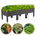 Plastic Raised Garden Bed with Legs Raised Planter Box Elevated Planting Container for Gardening Vegetables Fruits Flowers
