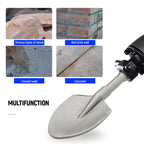 Garden Landscaping Clay Spade with Storage Case for Soil & Gravel - Heavy Duty Steel Digging Tool for Jack Hammer