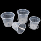 1Pc Household Garden Planter Drainage Pots With Holes Transparent Orchid Baskets Plastic Breathable Flower Pots Accessories